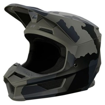 FOX YOUTH V1 TREV HELMET, ECE [BLK CAM]