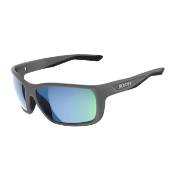 Klim Injector Sunglasses Matte Gray - Smoke Blue Mirrored